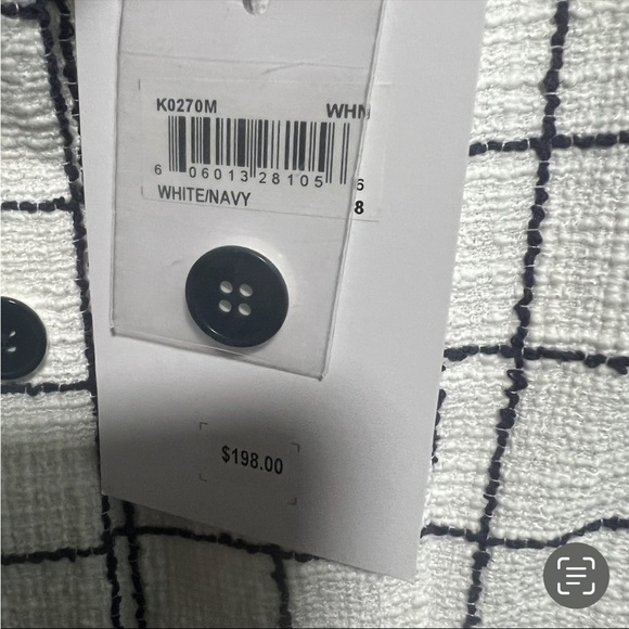 NWT Gal Meets Glam Dawn Windowpane Shirtdress, Size 8 - Picture 7 of 7